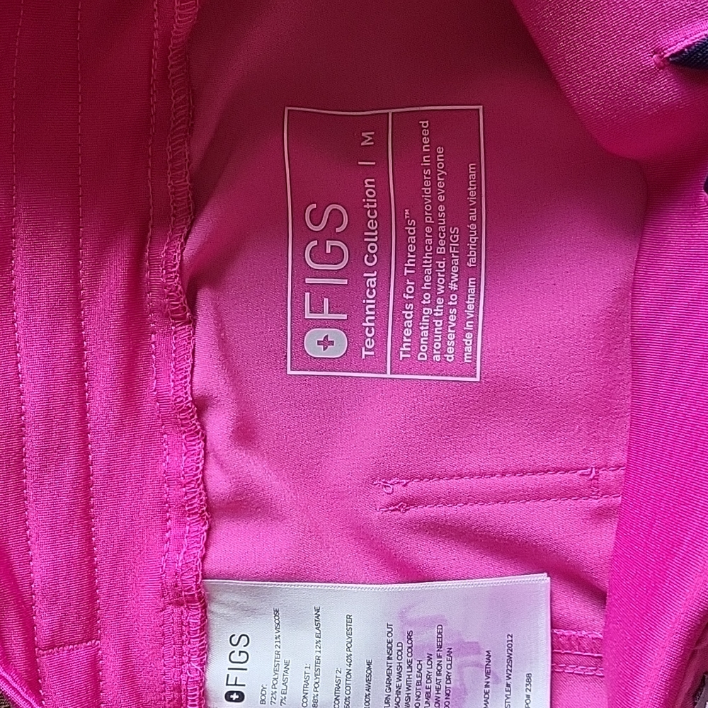 Figs zamora jogger scrub bottoms orchid pink - Picture 2 of 4